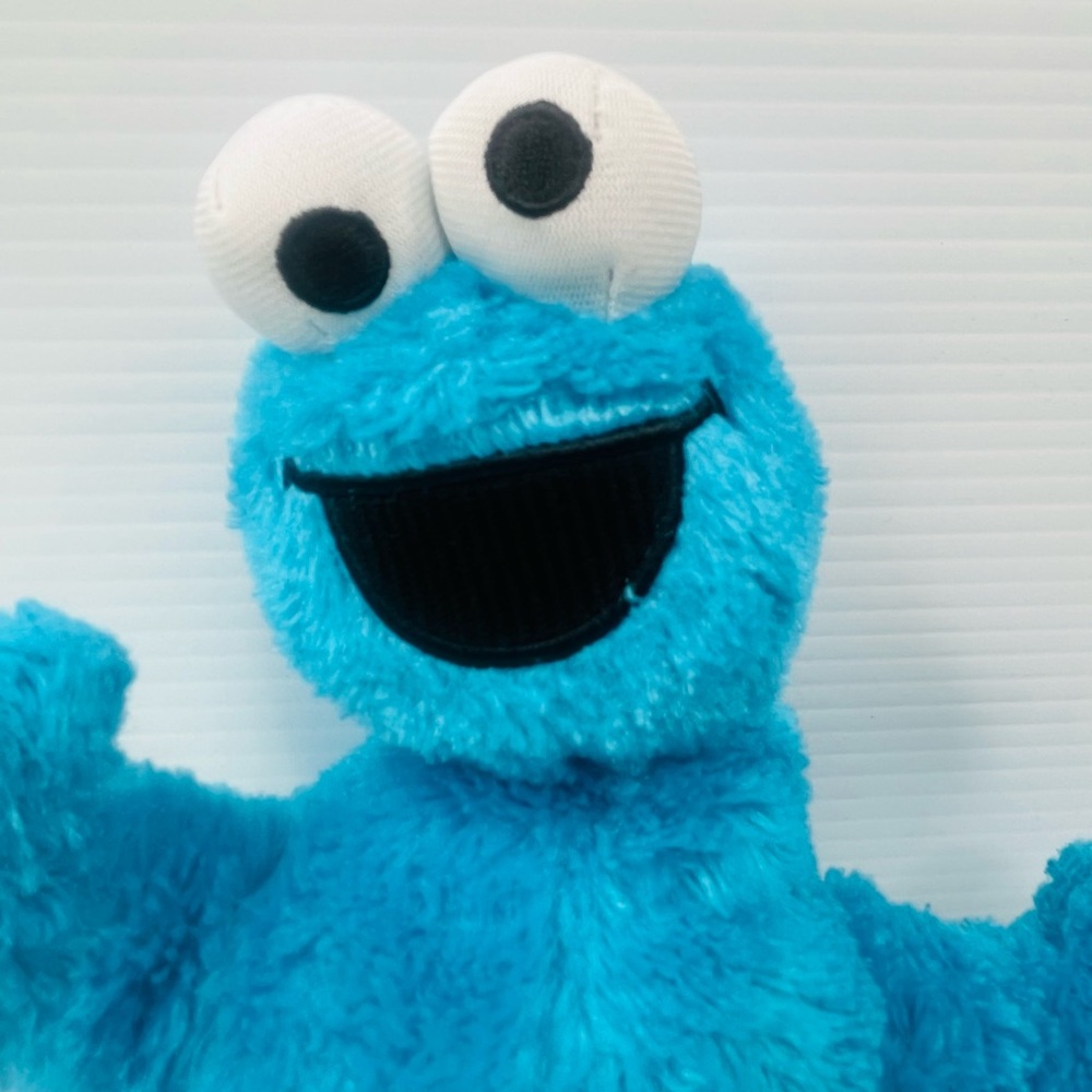 Cookie Monster Plush Sesame Street Blue Soft Toy Clean